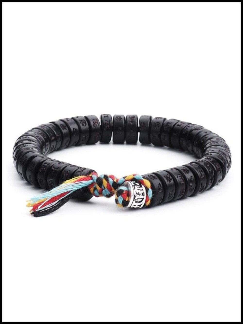Handmade Buddhist Meditation Bracelet Om Mani Padme Hum Mantra Protection